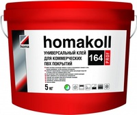 Клей Homakoll для ПВХ покрытий 164 Prof, 5 кг, 300-500 г/м2, для коммерческого линолеума , срок хранения 24 мес., морозостойкий)
